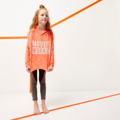Girls RI Active coral sports hoodie